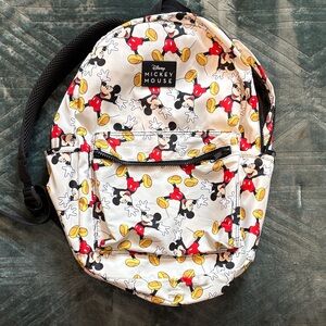 Disney Mickey Mouse Kids Backpack - White and Red